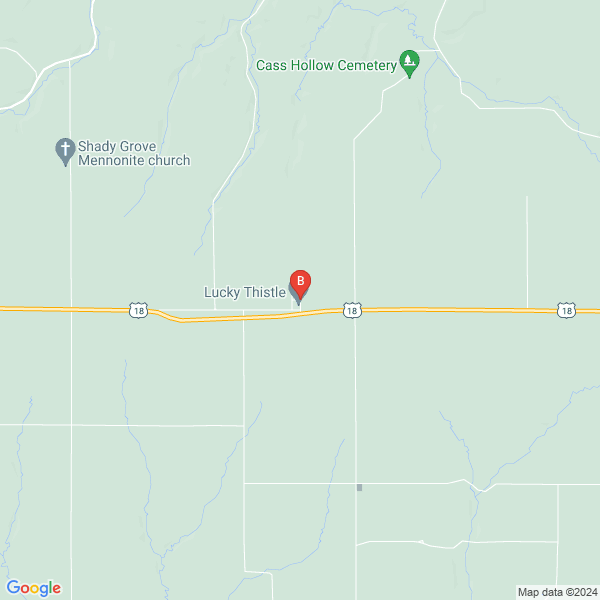Kristyn Kalnes Studio location map: 1, Fennimore, WI